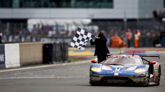 A teljes Ford GT osztag rajthoz áll a 2017-es Le Mans 24 órás futamon